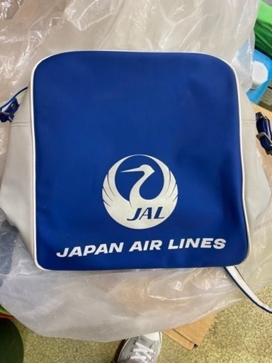 JAL AIR LINE鶴丸､日本航空､ショルダーバッグ昭和レトロ