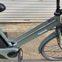 34パナソニック最新機種電動アシスト自転車TIMO s26インチカーキ色ボディー