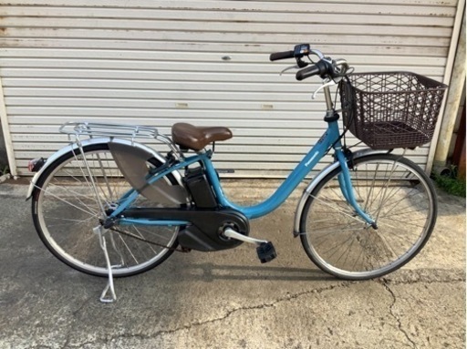35 パナソニック最新機種電動アシスト自転車vivi 26インチブルーアルミ