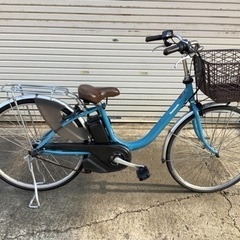 35 パナソニック最新機種電動アシスト自転車vivi 26インチブルーアルミ