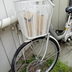 【交渉中】ナショナル製電動自転車　バッテリーの鍵紛失　古いタイプですが、比較的よい状態の画像