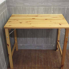 ss4995　無印良品　デスク　折りたたみ　パイン材　幅80cm...