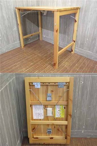 ss4995無印良品デスク折りたたみパイン材幅80cm良品計画MUJI