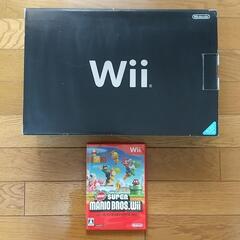 Wii 黒 本体　＋　スーパーマリオブラザーズ