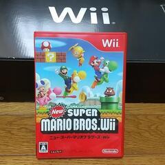 Wii 黒 本体　＋　スーパーマリオブラザーズの画像