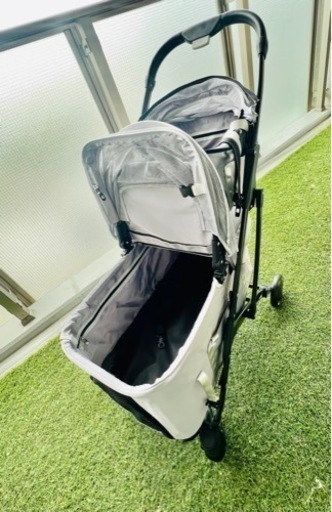 【決定済】〔ほぼ新品〕おしゃれペットカート耐荷重20kg 多頭飼い 小型犬 中型犬 ペットキャリー 二段