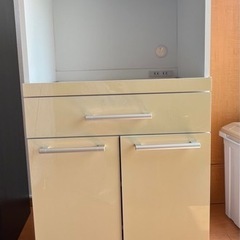コンセント付き　レンジ台