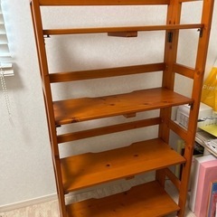 天然木 折りたたみラック