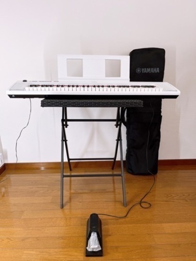 YAMAHA ヤマハ 電子キーボード piaggero ホワイト NP-12WH
