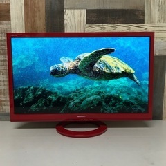 即日受渡❣️希少レッドパネルSHARP  AQUOS 24型TV...