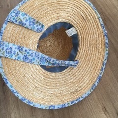 麦わら帽子美品の画像