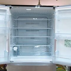 冷蔵庫 473L 2016年製 6ドア 東芝 GR-K47FR(S) シルバー系 400Lクラス