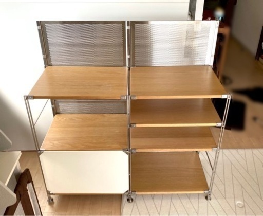 ●無印良品●ステンレスユニットシェルフ●