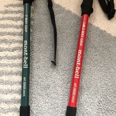 トレッキングポール　2本　モンベルの画像