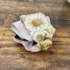 インド刺繍のバンスクリップ①未使用