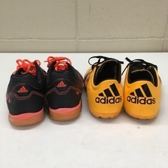 【4-95】スポーツ 靴 スニーカー adidas フットサル サッカー ボール付きの画像