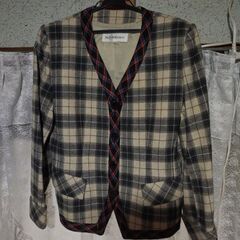 サンローランジャケットチェック柄usedお値下げしました!