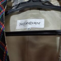 サンローランジャケットチェック柄usedお値下げしました!の画像