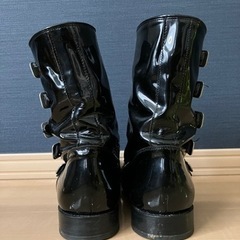 【💡9/2💡値下げ‼️】KIDILLエナメルバックルレザーブーツ　メンズ25㎝の画像
