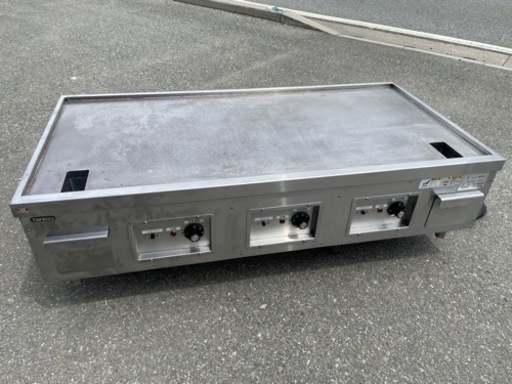 ■中古品 タニコー 電気グリドル TCG-9060EN 2018年 3相200V 特注品 サイズ：1200ｘ600ｘ300ｍｍ 動作問題なし 厨房 ハンバーグ ステーキ■