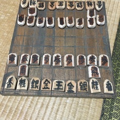 将棋の盤と駒　手作り　思い出話し有り