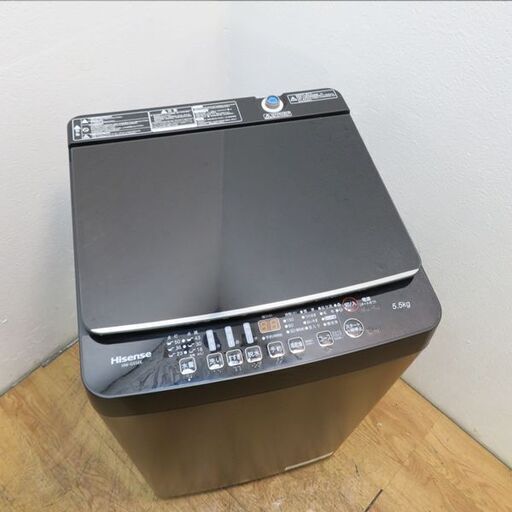 【京都市内方面配達無料】良品 ブラックカラー 5.5kg 洗濯機 CS23