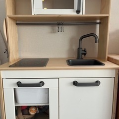IKEA ドゥクティグ　おままごとキッチン　調理器具・野菜や果物...
