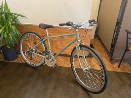 【前後タイヤ・チューブ新品！】クロスバイク　700c 7速　ペールグリーン