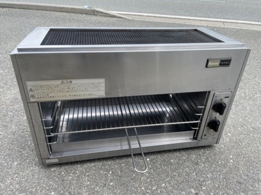 ☆中古品 リンナイ ガス赤外線グリラー RGP-62SV 2017年 LPガス 上火式グリラー リンナイペット 動作問題なし☆