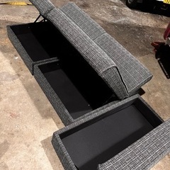 ソファベッド　収納付きの画像