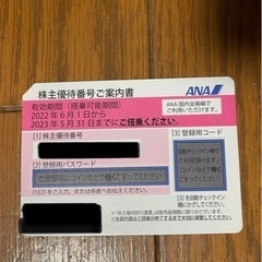 ANA 株主優待　搭乗券