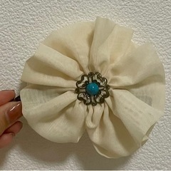 【無料】)ターコイズ風 バナナクリップ ヘアクリップの画像