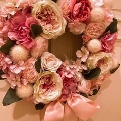 rococo調アーティフィシャル flowerリース35㎝の画像