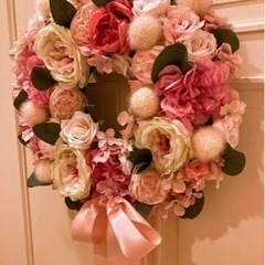 rococo調アーティフィシャル flowerリース35㎝の画像