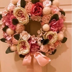 rococo調アーティフィシャル flowerリース35㎝の画像