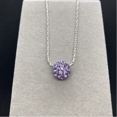 シルバーネックレス Purple