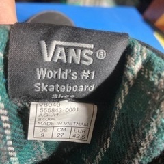 【本日限り値下げ】VAN’s 本物！スケートボードシューズ27.0cm(中古品）の画像