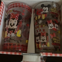 ミッキーガラスコップの画像