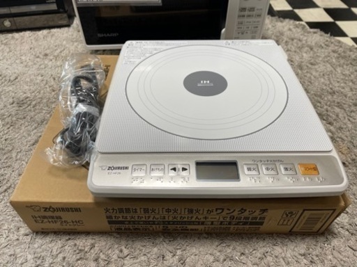 【リサイクルサービス八光】2013年製　1回使用品　象印 ZOJIRUSHI EZ-HF26-HC [IH調理器 ライトグレー]