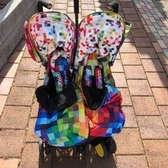 ［美品］二人乗りベビーカー  cosatto 