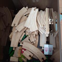 木のせんろセットの画像