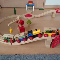 木のせんろセットの画像