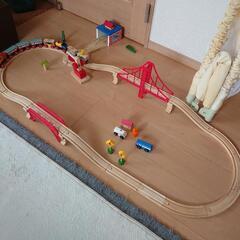 木のせんろセットの画像