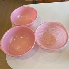 決定プラスチックボウル2 ザル1