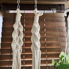 プランター マクラメプラントハンガー 2本セットの画像