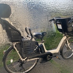 YAMAHA PAS Kiss電動アシスト付き自転車子供乗せ座席付きの画像