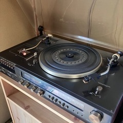 東芝　カセット・ラジオ付レコードプレイヤーの画像