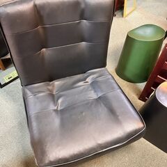 黒いソファ / リクライニング / 1pソファ 【F0038】