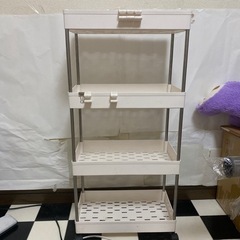 キッチンスリム 3段ラック ミニコンパクト バスケットトローリー...