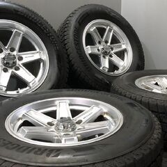 【BS BLIZZAK DM-V3 265/65R17】スタッドレス【Weds KEELER TACTICS 17インチ 8J6HPCD139.7+25】19年製 バリ溝 ランクルプラド等　(VTF741)クレジットカード QRコード決済可能